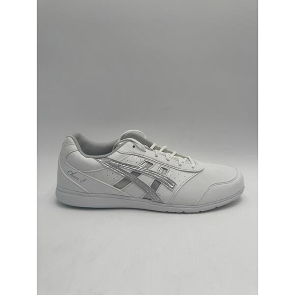 Asics CHEER 8 Women's NEW Athletic Sneaker White/Silver US Size 10 Medium - Picture 4 of 11